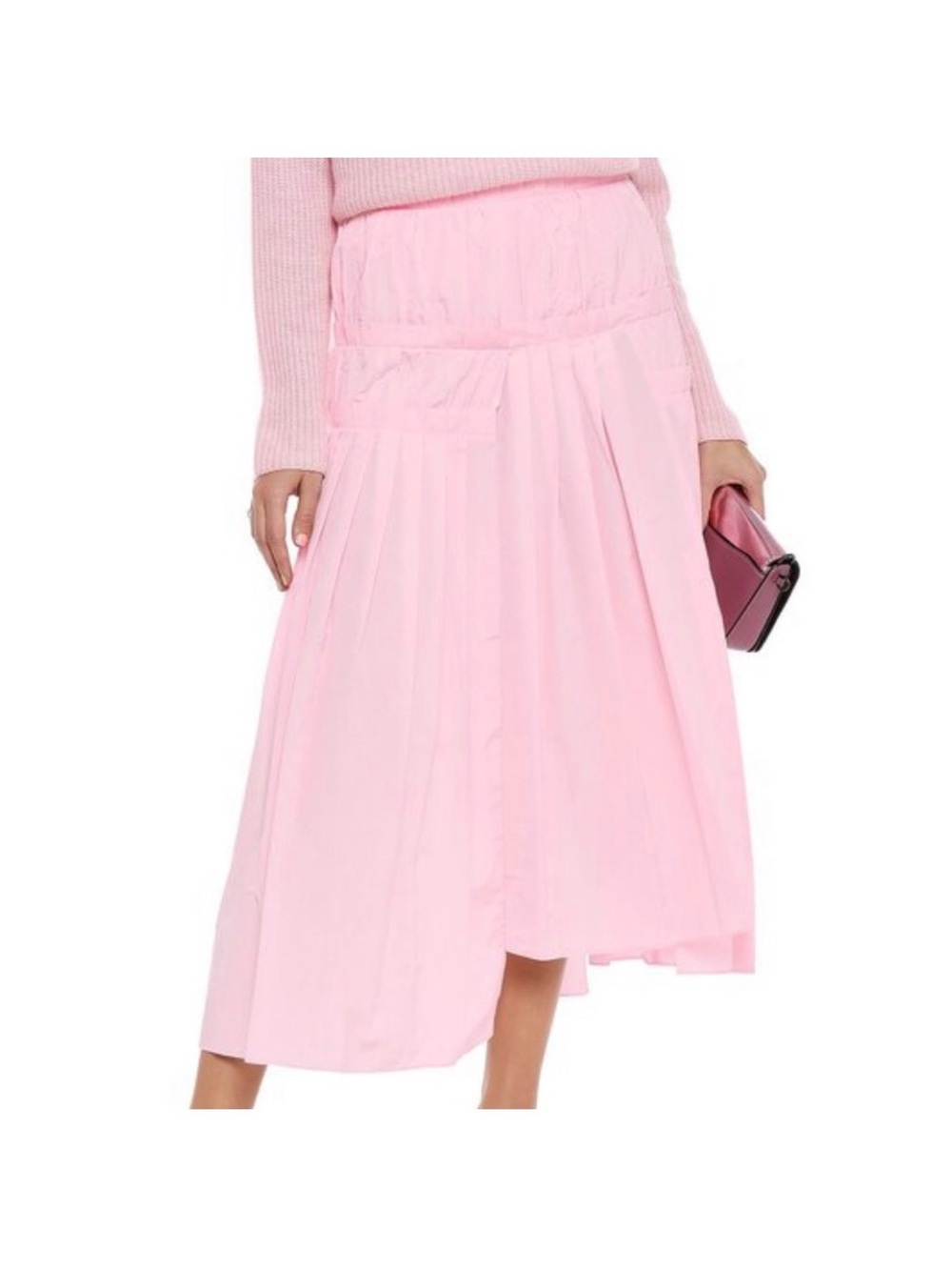 3.1 Phillip Lim Light Pink Midi Pleated Skirt